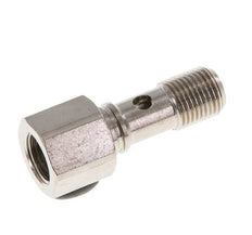 Perno Banjo de Latón Niquelado de 1 vía Rosca Macho & Hembra G1/8'' L24mm [2 piezas]