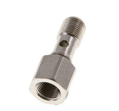 Perno Banjo de Latón Niquelado de 1 vía Rosca Macho & Hembra G1/8'' L24mm [2 piezas]