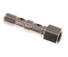 Perno Banjo de Latón Niquelado de 2 vías Rosca Macho & Hembra G1/4'' L46,7mm [2 piezas]