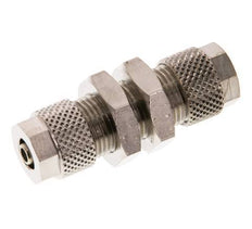 Conector Recto Latón Niquelado 8x6 & 6x4 Pasamuros [2 piezas]