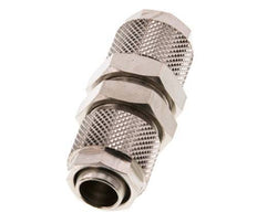 Conector Recto Latón Niquelado 12x10 Pasamuros de Rosca