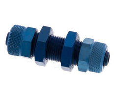 Conector Recto Aluminio 8x6 Pasamuros de Rosca