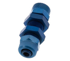 Conector Recto Aluminio 8x6 Pasamuros de Rosca