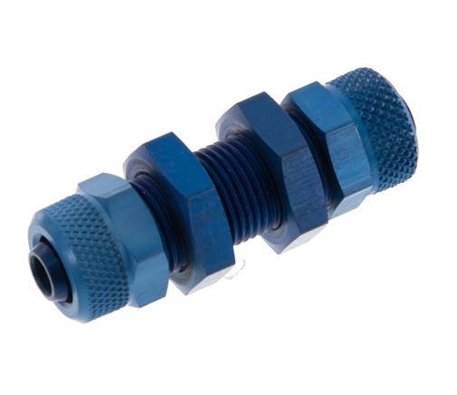 Conector Recto Aluminio 8x6 Pasamuros de Rosca