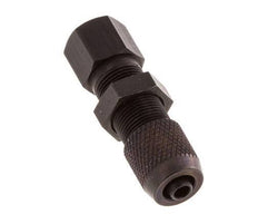 Racor recto de aluminio 4,3x3 y M5 con rosca hembra Pasamuros