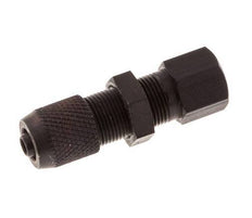Racor recto de aluminio 4,3x3 y M5 con rosca hembra Pasamuros