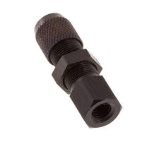 Racor recto de aluminio 4,3x3 y M5 con rosca hembra Pasamuros