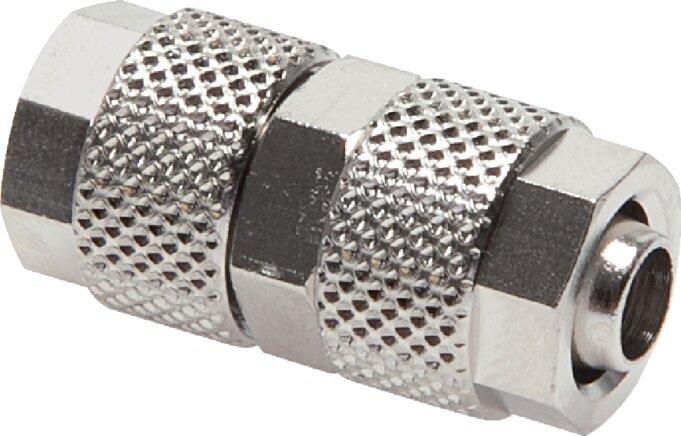 4x2 Nickel plated Brass Straight Push-on Fitting [2 Pieces]