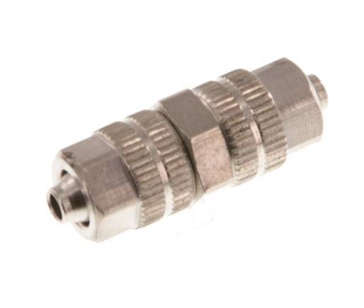 4.3x3 Nickel plated Brass Straight Push-on Fitting [2 Pieces]