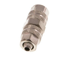 4.3x3 Nickel plated Brass Straight Push-on Fitting [2 Pieces]