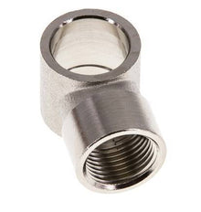 Conector Banjo de Latón Niquelado G3/8'' Rosca Hembra [2 piezas]
