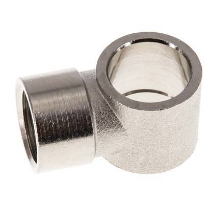 Conector Banjo de Latón Niquelado G3/8'' Rosca Hembra [2 piezas]