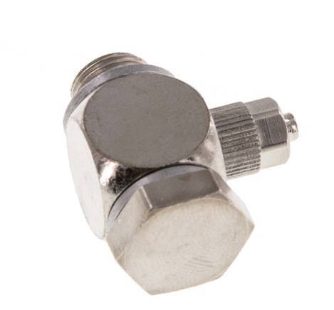 5x3 & G1/8'' Nickel plated Brass Banjo Push-on Fitting with Male Threads with O-ring Rotatable [10 Pieces]