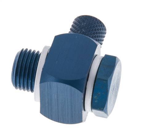 Racor Banjo a Presión Rosca Macho de Aluminio con Junta Tórica Rotativa 4.3x3 & G1/8'' [10 Piezas]
