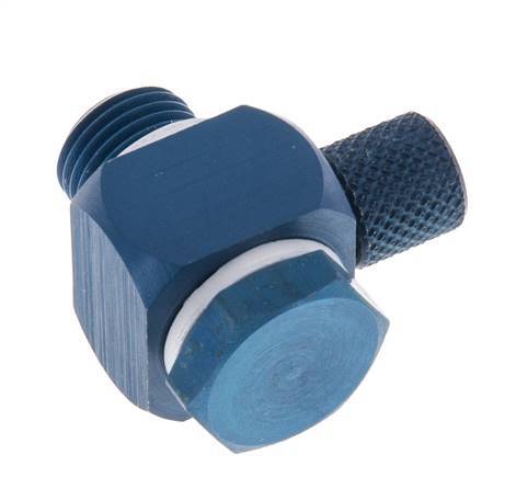 Racor Banjo a Presión Rosca Macho de Aluminio con Junta Tórica Rotativa 4.3x3 & G1/8'' [10 Piezas]