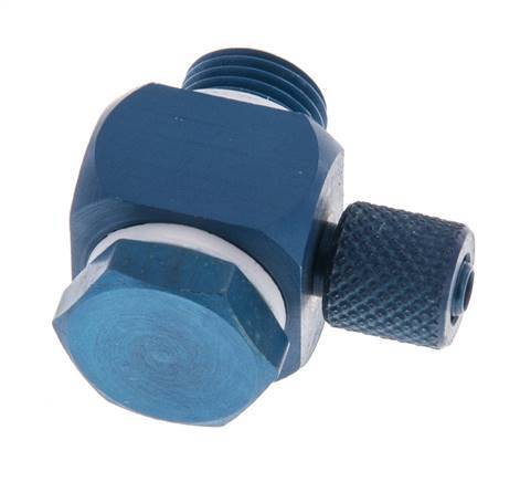 Racor Banjo a Presión Rosca Macho de Aluminio con Junta Tórica Rotativa 4.3x3 & G1/8'' [10 Piezas]