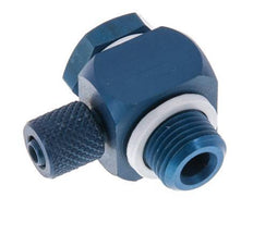 Racor Banjo a Presión Rosca Macho de Aluminio con Junta Tórica Rotativa 4.3x3 & G1/8'' [10 Piezas]