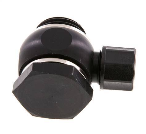 Racor Banjo a Presión Rosca Macho de Aluminio con Junta Tórica Rotativa 10x8 & G1/2'' [5 Piezas]