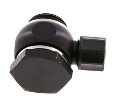 Racor Banjo a Presión Rosca Macho de Aluminio con Junta Tórica Rotativa 10x8 & G1/2'' [5 Piezas]