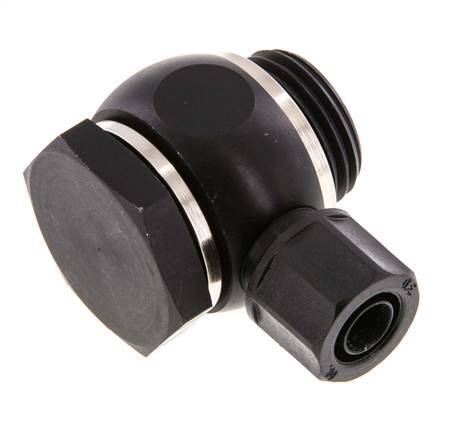 Racor Banjo a Presión Rosca Macho de Aluminio con Junta Tórica Rotativa 10x8 & G1/2'' [5 Piezas]