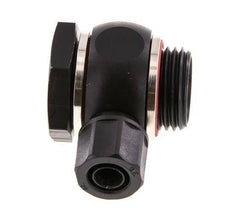 Racor Banjo a Presión Rosca Macho de Aluminio con Junta Tórica Rotativa 10x8 & G1/2'' [5 Piezas]