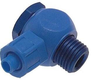 Conector Banjo PVC 6x4 & G1/4'' Rosca Macho con Junta Tórica Giratoria [2 piezas]