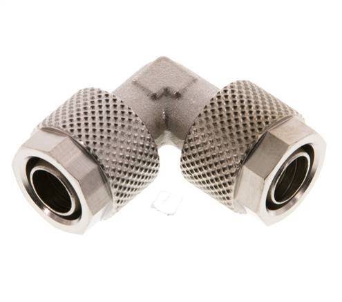 10x8 Nickel plated Brass Elbow Push-on Fitting [2 Pieces]