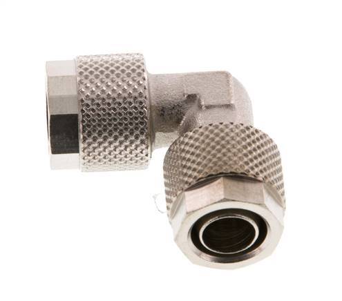 10x8 Nickel plated Brass Elbow Push-on Fitting [2 Pieces]