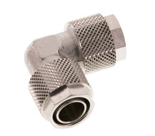 12x10 Nickel plated Brass Elbow Push-on Fitting [2 Pieces]
