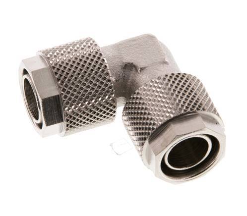 12x10 Nickel plated Brass Elbow Push-on Fitting [2 Pieces]