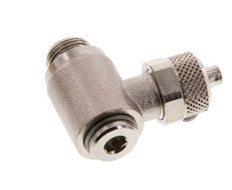 Codo Latón Niquelado 6x4 & G1/8'' Rosca Macho Hexagonal Interior Giratoria