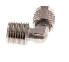 6x4 & R1/4'' Nickel plated Brass Elbow Push-on Fitting with Male Threads [5 Pieces]