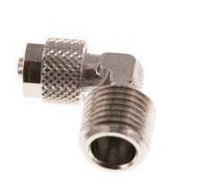 6x4 & R1/4'' Nickel plated Brass Elbow Push-on Fitting with Male Threads [5 Pieces]