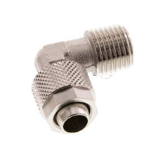 10x8 & R1/4'' Nickel plated Brass Elbow Push-on Fitting with Male Threads [2 Pieces]