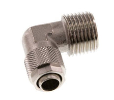 12x10 & R1/2'' Nickel plated Brass Elbow Push-on Fitting with Male Threads [2 Pieces]