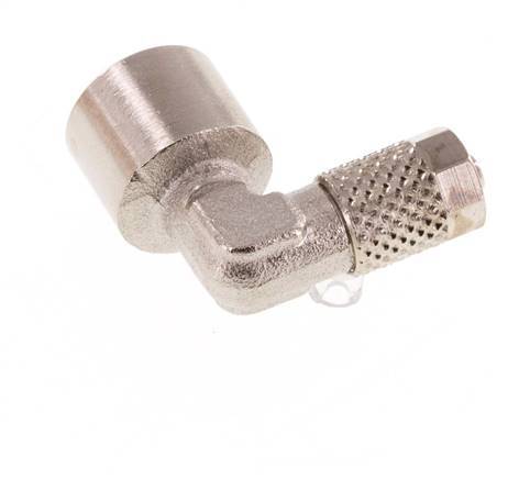 Codo de Latón Niquelado 5x3 & G1/8'' Rosca Hembra [5 piezas]