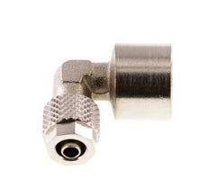 Codo de Latón Niquelado 6x4 & G1/4'' Rosca Hembra [2 piezas]