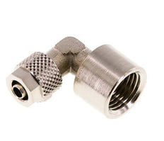 Codo de Latón Niquelado 6x4 & G1/4'' Rosca Hembra [2 piezas]