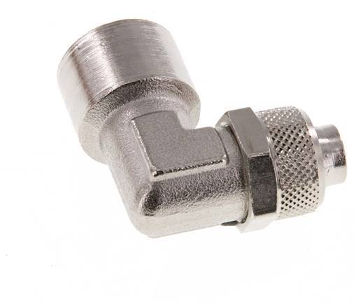 Codo de Latón Niquelado 12x10 & G3/8'' Rosca Hembra [2 piezas]