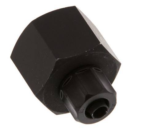 Racor recto de aluminio 8x6 y G1/2'' con rosca hembra