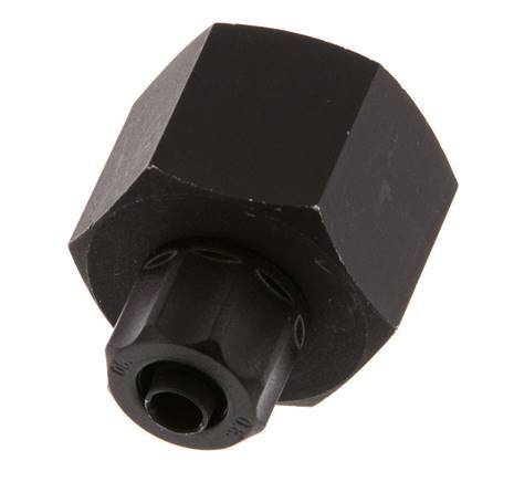 Racor recto de aluminio 8x6 y G1/2'' con rosca hembra