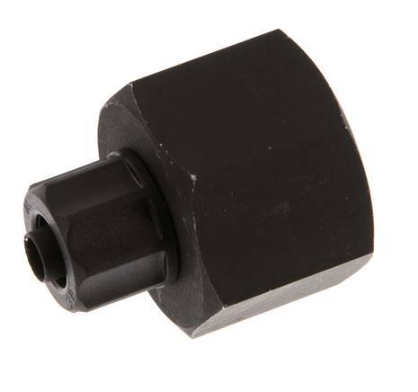 Racor recto de aluminio 8x6 y G1/2'' con rosca hembra