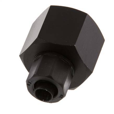 Racor recto de aluminio 10x8 y G1/2'' con rosca hembra