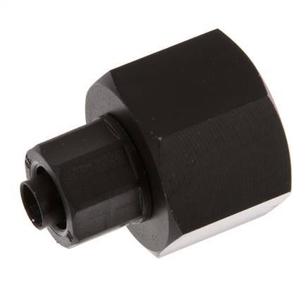 Racor recto de aluminio 10x8 y G1/2'' con rosca hembra