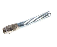 Conector Recto Latón Niquelado 15x12 & G1/2'' Rosca Macho Protección contra dobleces PTFE