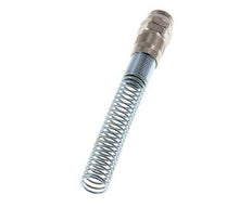 Conector Recto Latón Niquelado 15x12 & G1/2'' Rosca Macho Protección contra dobleces PTFE