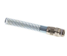 Conector Recto Latón Niquelado 15x12 & G1/2'' Rosca Macho Protección contra dobleces PTFE