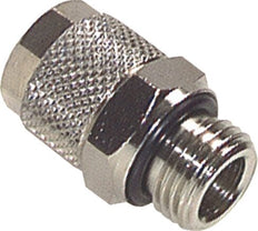 12x10 & G1/2'' Nickel plated Brass Straight Push-on Fitting with Male Threads NBR [2 Pieces]