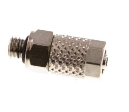 5x3 & M5 Nickel plated Brass Straight Push-on Fitting with Male Threads NBR [10 Pieces]