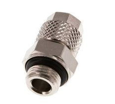 6x4 & G1/8'' Nickel plated Brass Straight Push-on Fitting with Male Threads NBR [5 Pieces]
